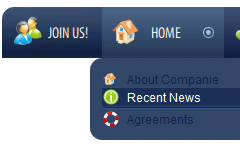 flash popupmenu template Right Slide In Menu